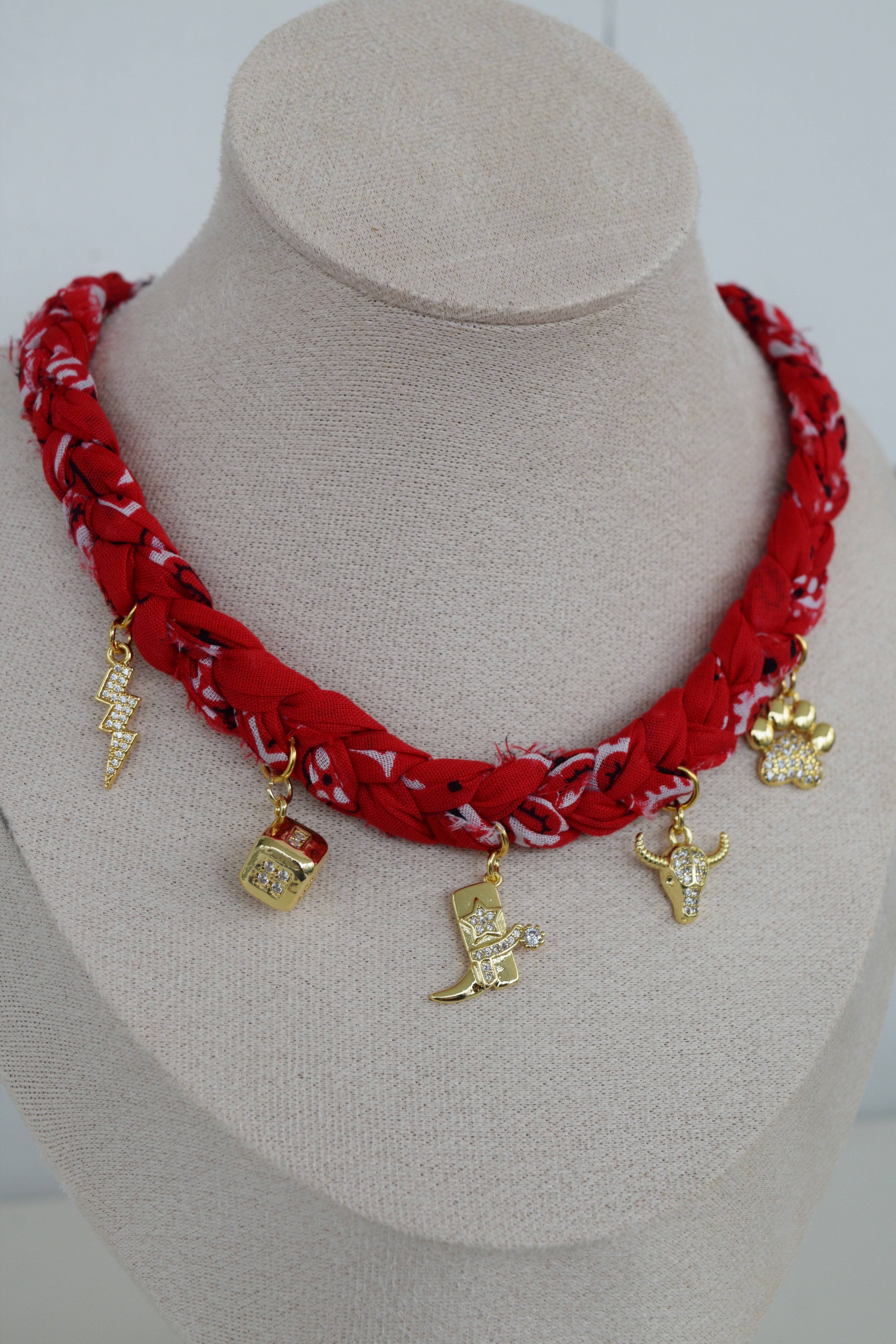 Bandana Charm Necklace